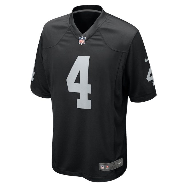 Aidan O'Connell 4 Las Vegas Raiders Men Game Jersey - Black - Image 2