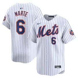 Starling Marte 6 New York Mets Home Limited Player Men Jersey - White