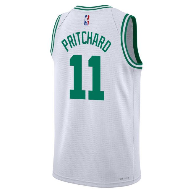 Payton Pritchard 11 Boston Celtics 2024 FINALS CHAMPIONS Swingman Jersey - Association Edition - White - Image 3