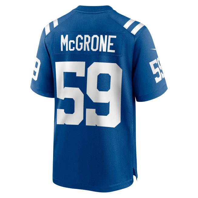 Cameron McGrone Indianapolis Colts Team Game Jersey - Royal - Image 3