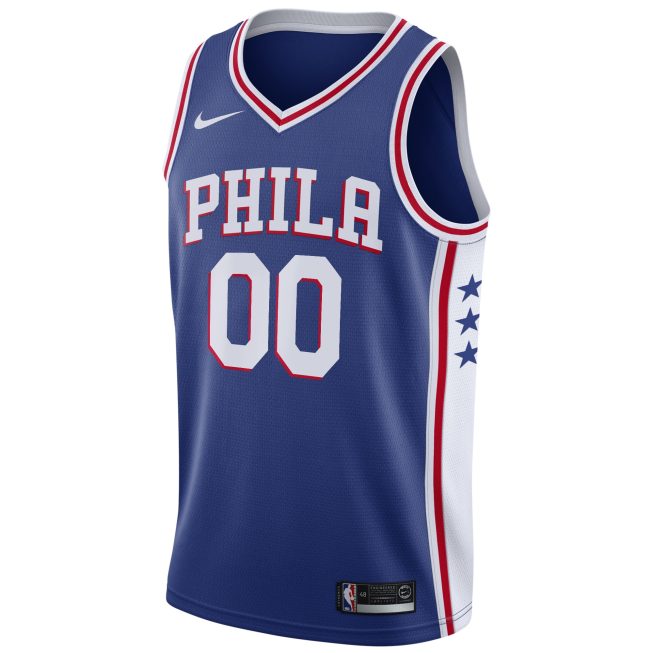Philadelphia 76ers Swingman Custom Jersey Blue - Icon Edition - Image 2