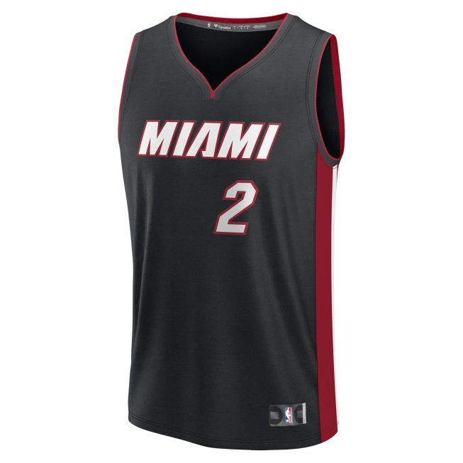 Terry Rozier Miami Heat Fanatics Youth Fast Break Player Jersey - Icon Edition - Black - Image 2
