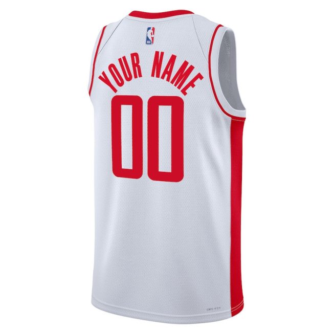 Houston Rockets 2023/24 Swingman Unisex Custom Jersey - Association Edition - White - Image 3