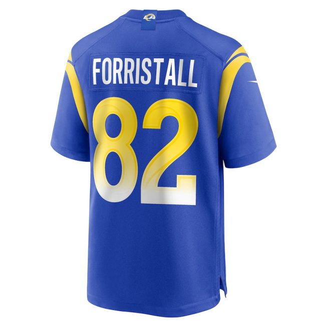 Miller Forristall 82 Los Angeles Rams Men Game Jersey - Royal - Image 3