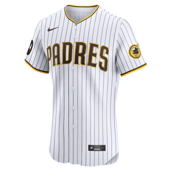 Tony Fernández 1 San Diego Padres Home Elite Men Jersey - White - Image 2