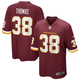 Simeon Thomas 38 Washington Commanders Team Men Game Jersey - Burgundy