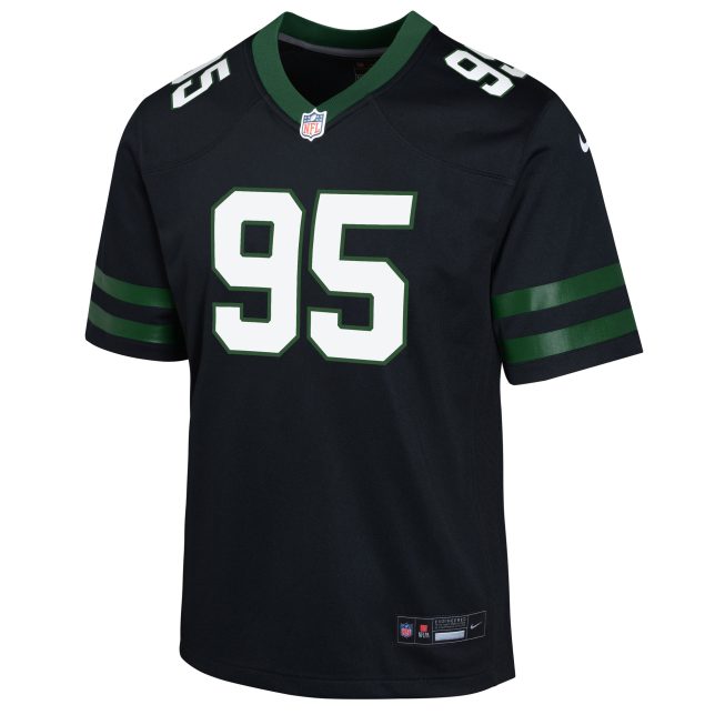 Quinnen Williams New York Jets Youth Alternate Game Jersey - Legacy Black - Image 2