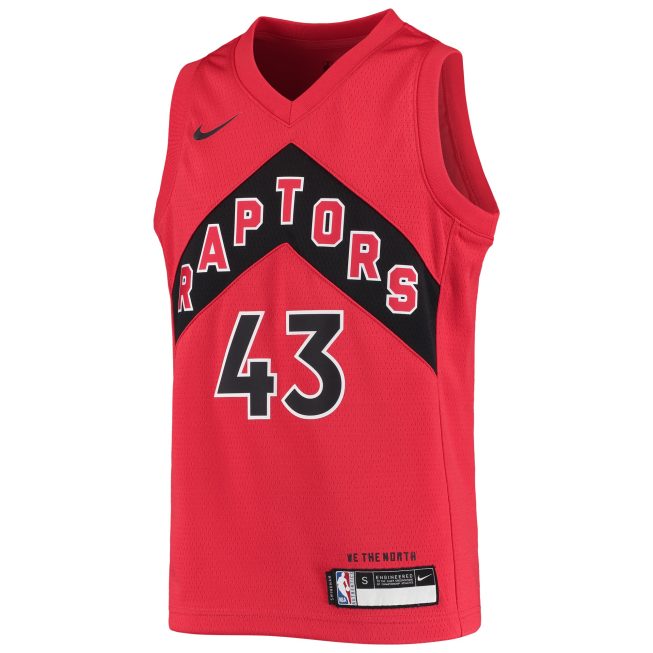 Pascal Siakam Toronto Raptors Youth Swingman Jersey - Icon Edition - Red - Image 2