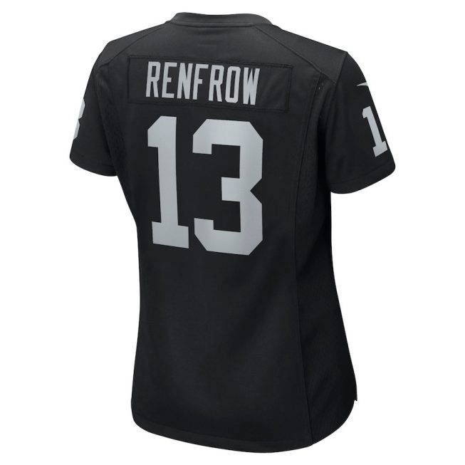 Hunter Renfrow 13 Las Vegas Raiders Women Game Jersey - Black - Image 3