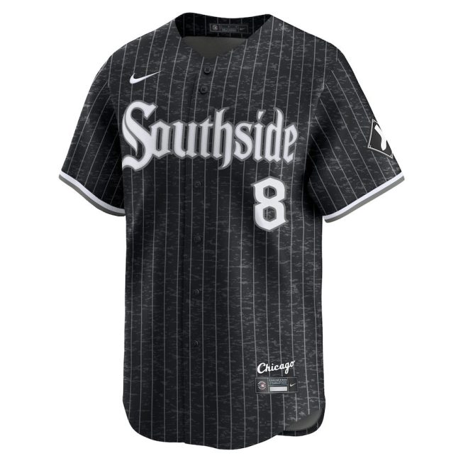 Bo Jackson 8 Chicago White Sox City Connect Retired Men Jersey - Black - Image 2