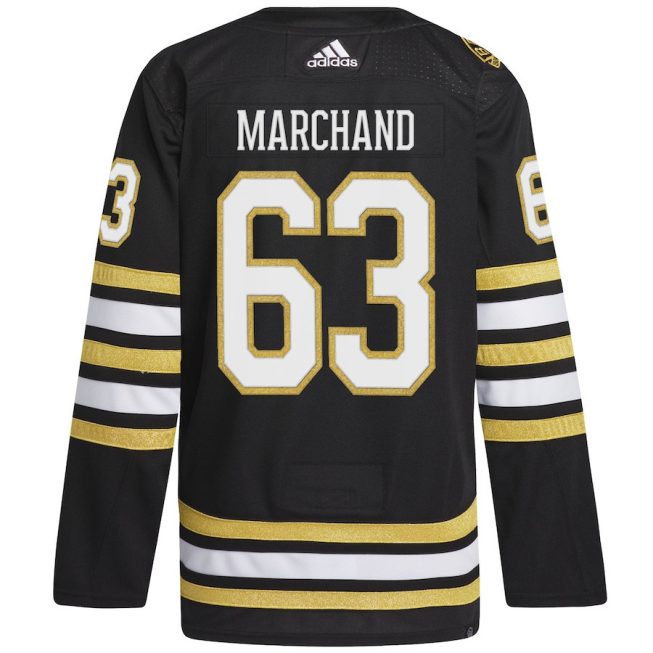 Brad Marchand 63 Boston Bruins Primegreen Men Jersey - Black - Image 3