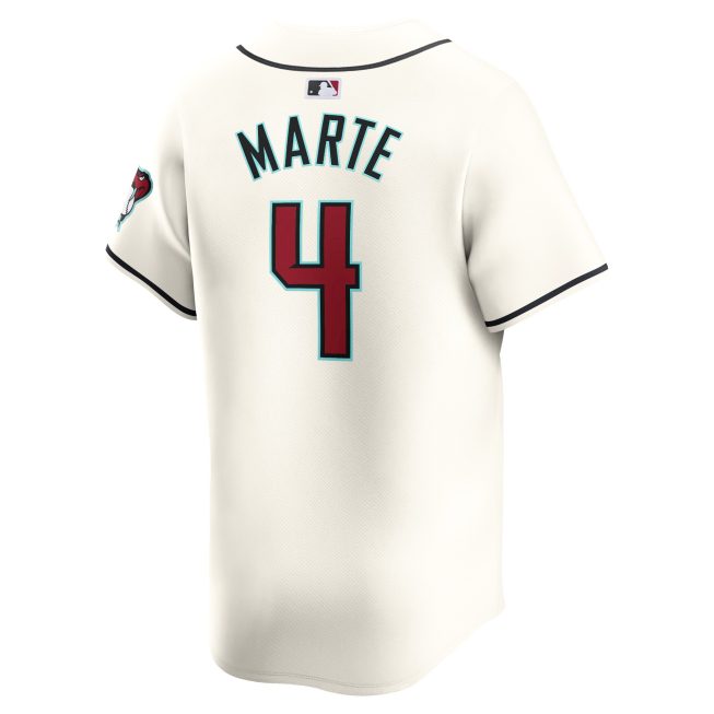 Ketel Marte Arizona Diamondbacks Home Limited Player Jersey - White - Image 3