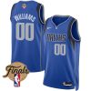 Brandon Williams 00 Dallas Mavericks 2024 FINALS PATCH Swingman Jersey - Icon Edition - Blue