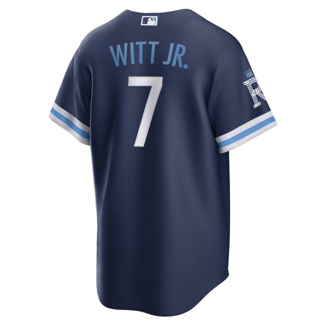Bobby Witt Jr. Kansas City Royals City Connect Replica Player Jersey - Navy - Image 3