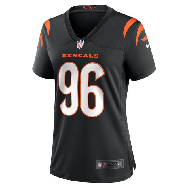 Cam Sample 96 Cincinnati Bengals Women Game Jersey - Black - Image 2