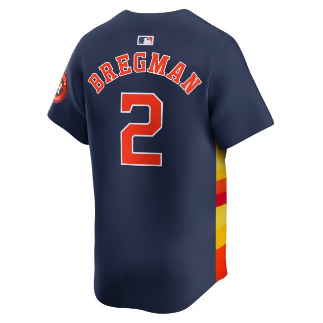 Alex Bregman Houston Astros Alternate Limited Player Jersey - Navy - Image 2