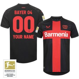 Bayer 04 Leverkusen Champions 2023/24 Bundesliga Meister Badge Jersey Customized - Men
