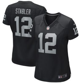 Ken Stabler Las Vegas Raiders Women's Game Retired Player Jersey - Black