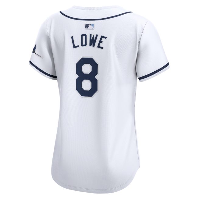 Brandon Lowe Tampa Bay Rays Women's Home Limited Player Jersey - White - Image 3