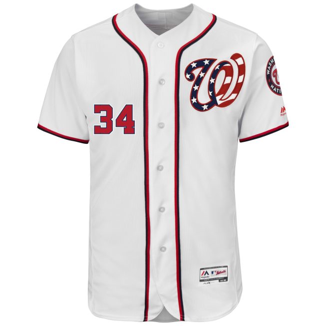 Bryce Harper Washington Nationals Majestic 2017 Flex Base Authentic Jersey - White - Image 2