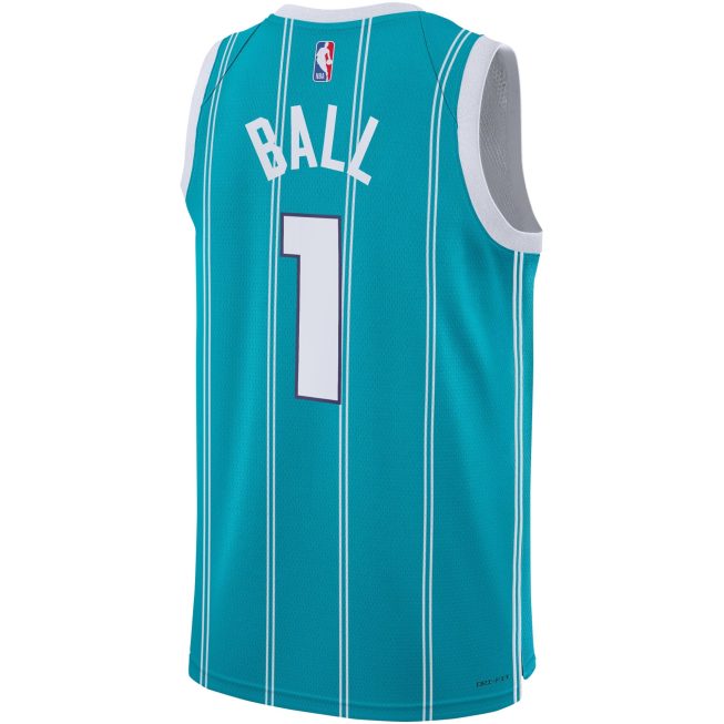 LaMelo Ball Charlotte Hornets Youth Swingman Jersey - Icon Edition - Teal - Image 3