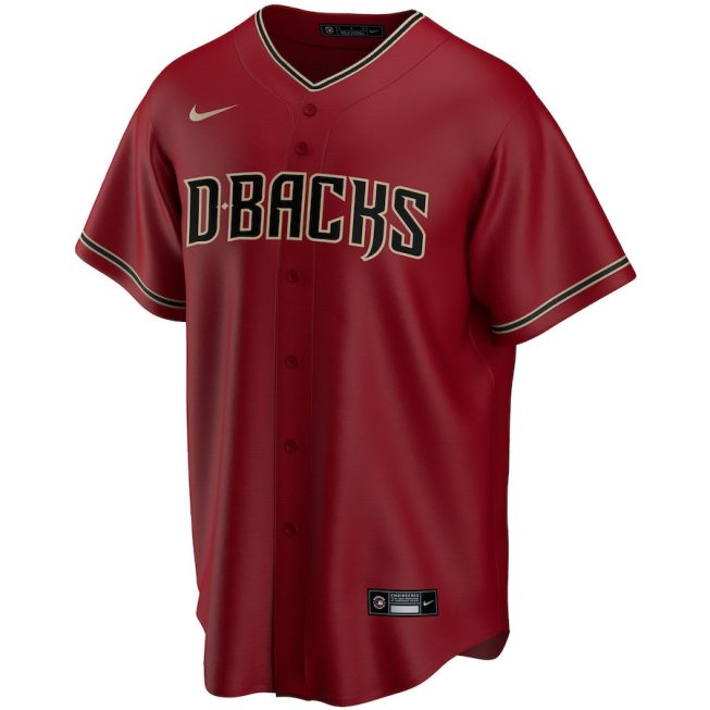 Arizona Diamondbacks Alternate Team Men Jersey - Red - Image 2
