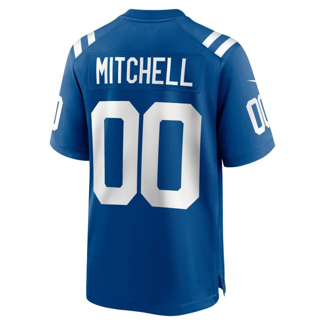 Adonai Mitchell Indianapolis Colts 2024 Draft Player Game Jersey - Royal - Image 3