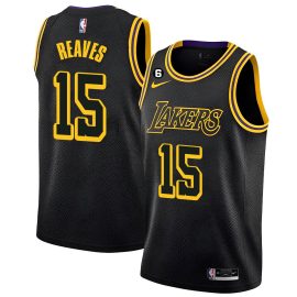 Austin Reaves 15 Los Angeles Lakers 2023 Jersey - Black Mamba