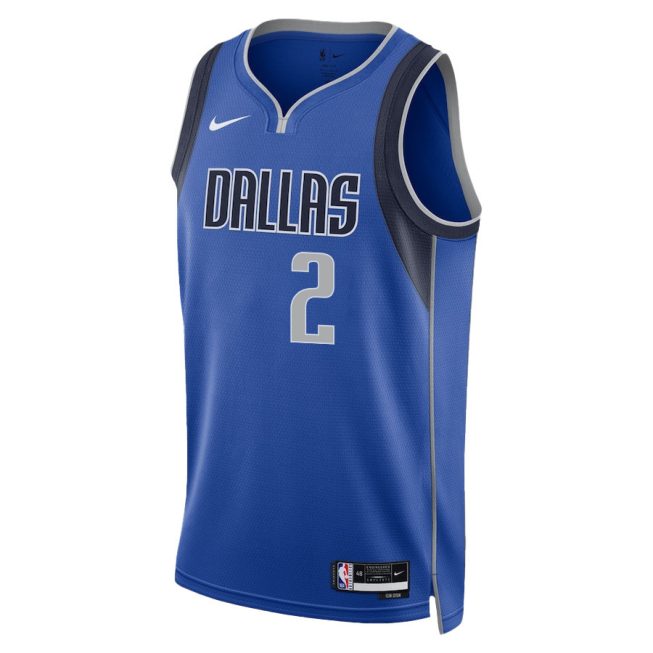 Dereck Lively II 2 Dallas Mavericks 2024 FINALS PATCH Swingman Jersey - Icon Edition - Blue - Image 2