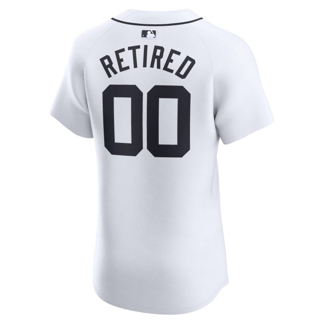 Detroit Tigers Home Elite Pick-A-Player Retired Roster Jersey - White - Image 3