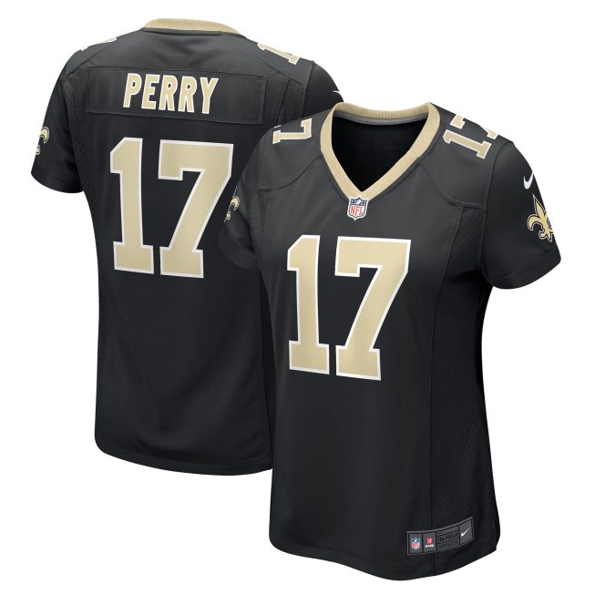 A.T. Perry New Orleans Saints Women's Team Game Jersey - Black