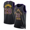 Rui Hachimura 28 Los Angeles Lakers 2023/24 City Edition Swingman Jersey - Black