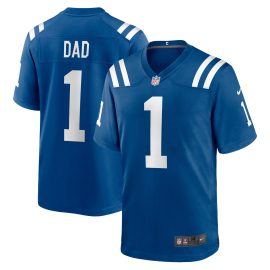 Number 1 Dad Indianapolis Colts Game Jersey - Royal