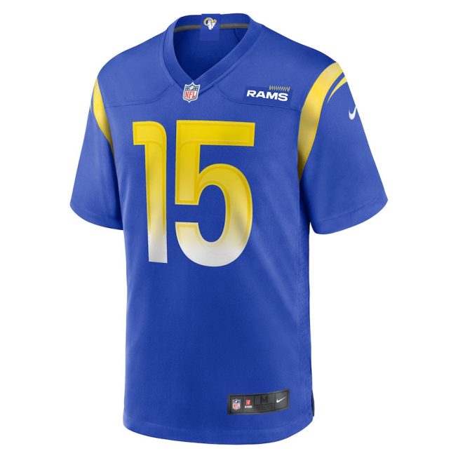 Demarcus Robinson 15 Los Angeles Rams Men Game Jersey - Royal - Image 2