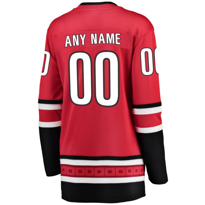 Carolina Hurricanes Fanatics Women's Alternate Breakaway Custom Jersey - Red - Image 3