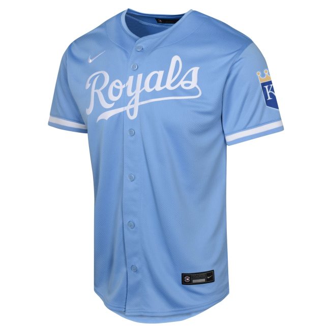 Kansas City Royals Youth Alternate Limited Jersey - Light Blue - Image 2