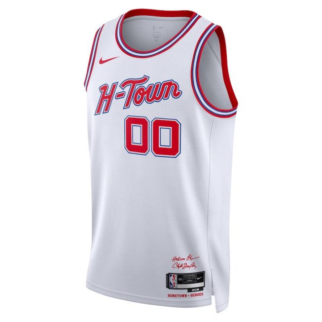 Houston Rockets 2023/24 City Edition Swingman Custom Jersey - White - Image 2