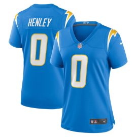 Daiyan Henley 0 Los Angeles Chargers Women Game Jersey - Powder Blue