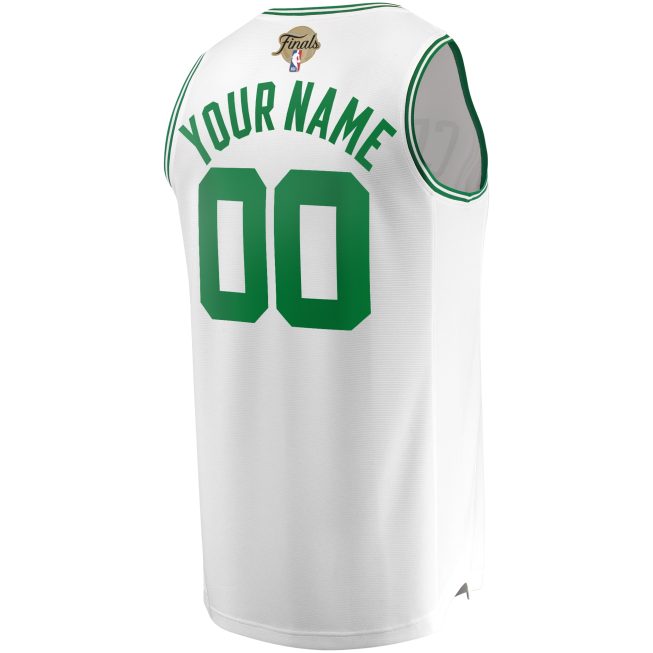 Boston Celtics Fanatics 2024 Finals Custom Fast Break Jersey - White - Association Edition - Image 3