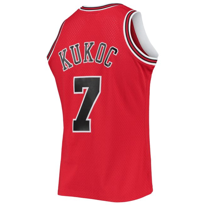 Toni Kukoc Chicago Bulls Mitchell & Ness 1997/98 Hardwood Classics Swingman Jersey - Red - Image 3