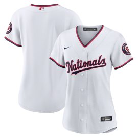 Washington Nationals Women's Home Blank Replica Jersey - White