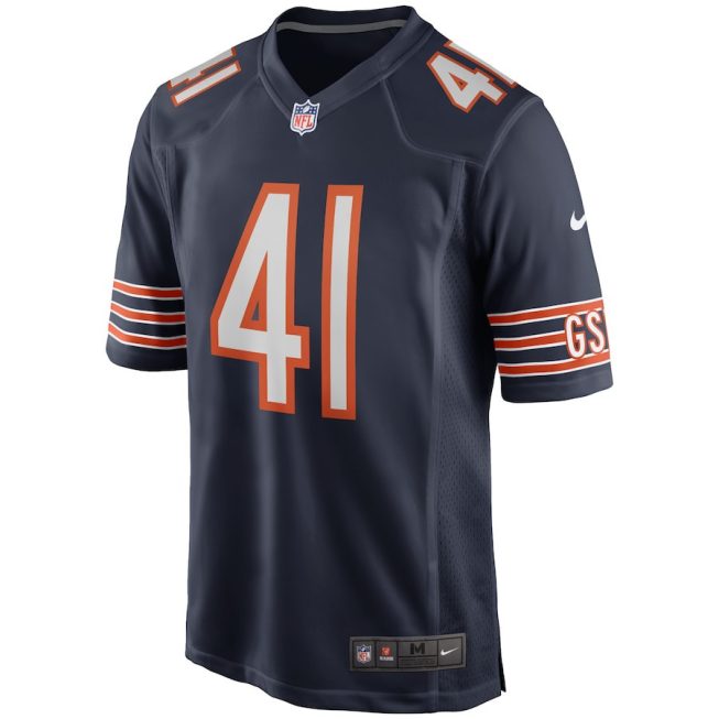 Brian Piccolo 41 Chicago Bears Men Game Retired Jersey - Navy - Image 2