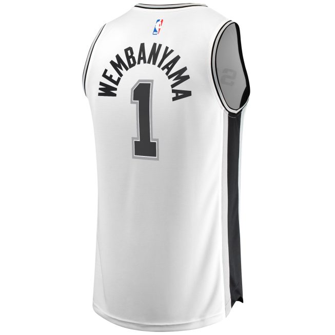 Victor Wembanyama San Antonio Spurs Fanatics Fast Break Player Jersey - Association Edition - White - Image 3