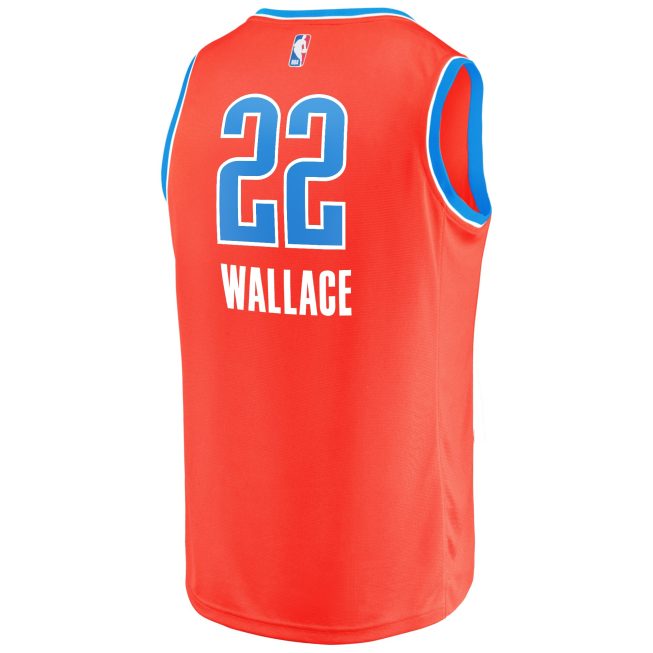 Cason Wallace Oklahoma City Thunder Fanatics Youth Fast Break Replica Player Jersey - Statement Edition - Orange - Image 3