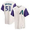 Randy Johnson Arizona Diamondbacks Alternate Cooperstown Collection Player Jersey - Cream/Purple