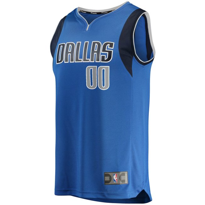 Dallas Mavericks Fanatics Fast Break Custom Replica Jersey Blue - Icon Edition - Image 2