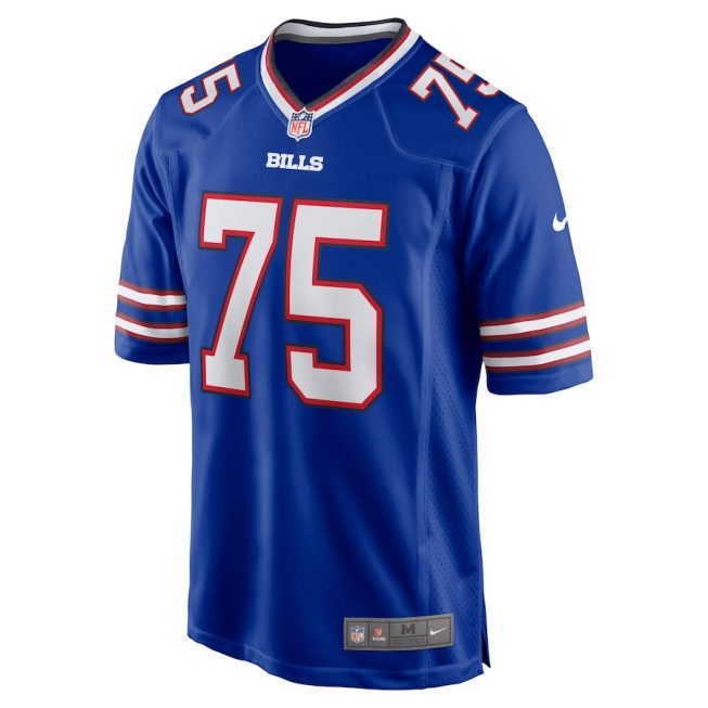 Richard Gouraige 75 Buffalo Bills Men Team Game Jersey - Royal - Image 2