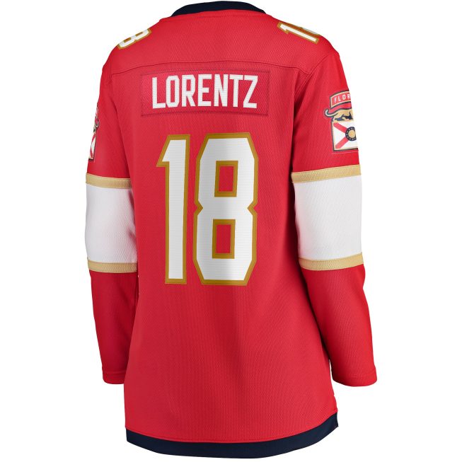 Steven Lorentz Florida Panthers Fanatics Women's Home Breakaway Player Jersey - Red - Image 3