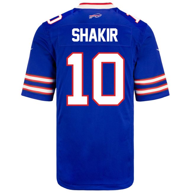 Khalil Shakir 10 Buffalo Bills Men Home Game Jersey - Royal - Image 3
