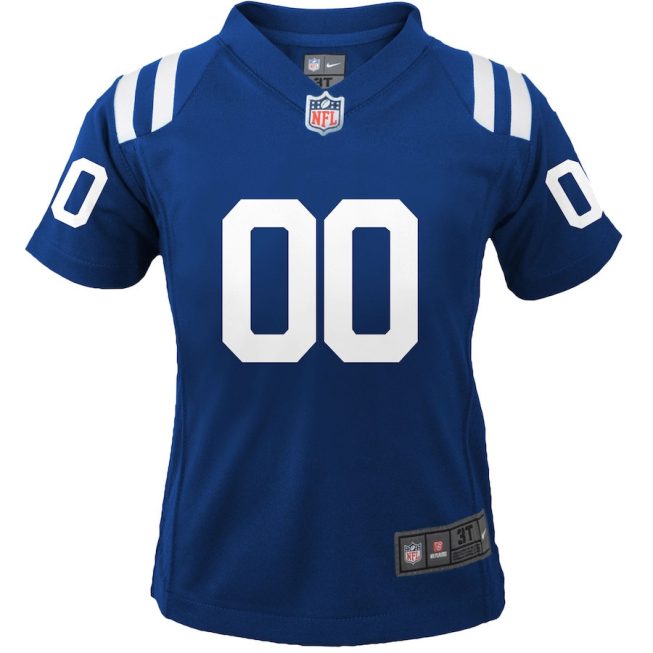 Indianapolis Colts Custom YOUTH Game Jersey - Royal - Image 2